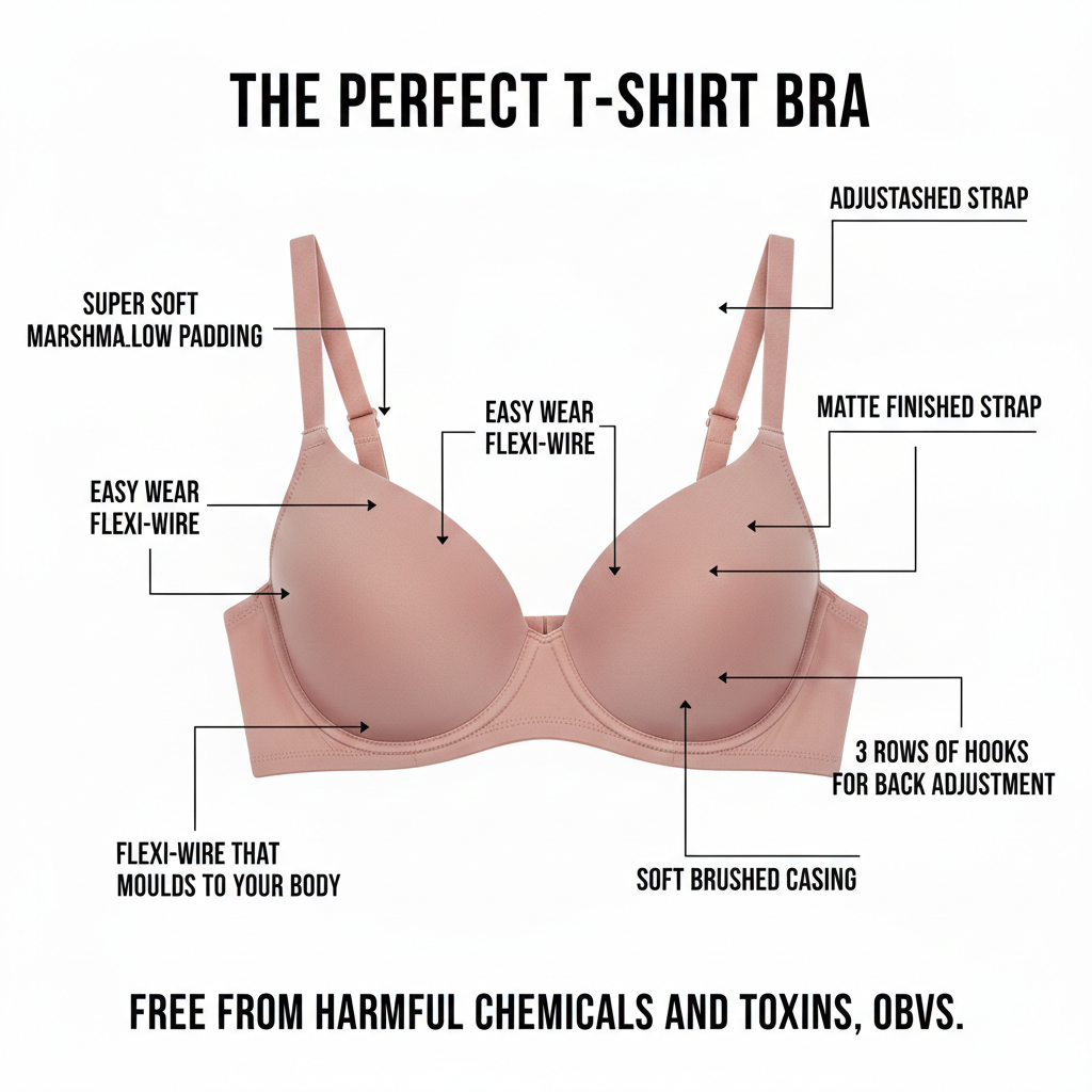 CINDY Lace Push-Up Underwired Molded Cup Demi Long Bra